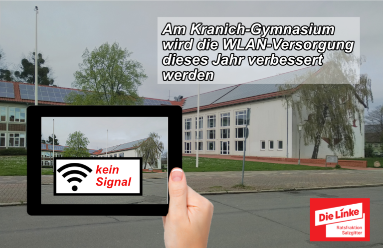 WLAN-Versorgung am Hauptgebäude des Kranichgymnasiums